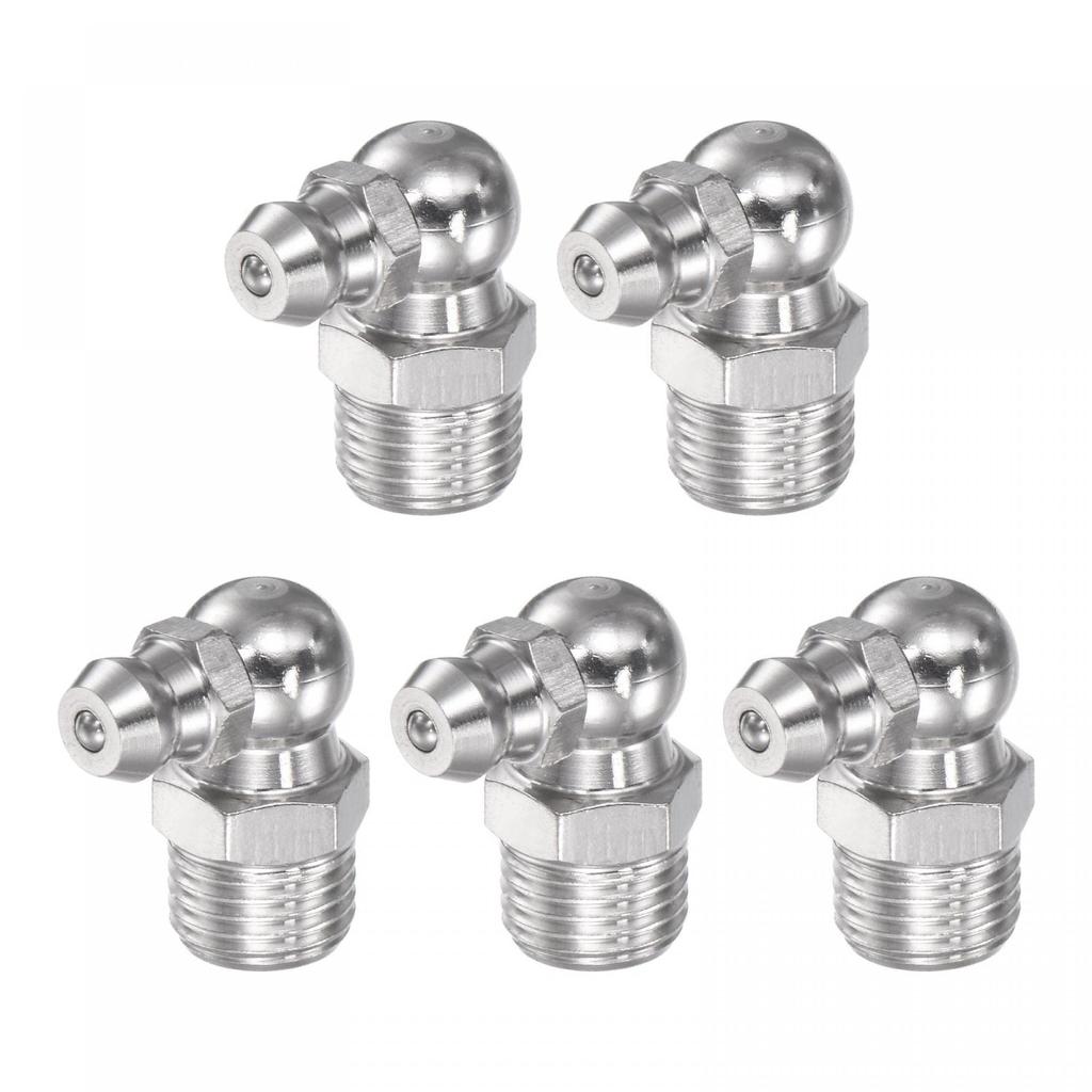 uxcell Nipple Fitting 304 Stainless Steel 90 Degree Fitting M10 x