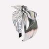 Shiny Holographic Wide Top Knot Hair Hoop Iridescent Rainbow Foil Hair Accessory  For Women