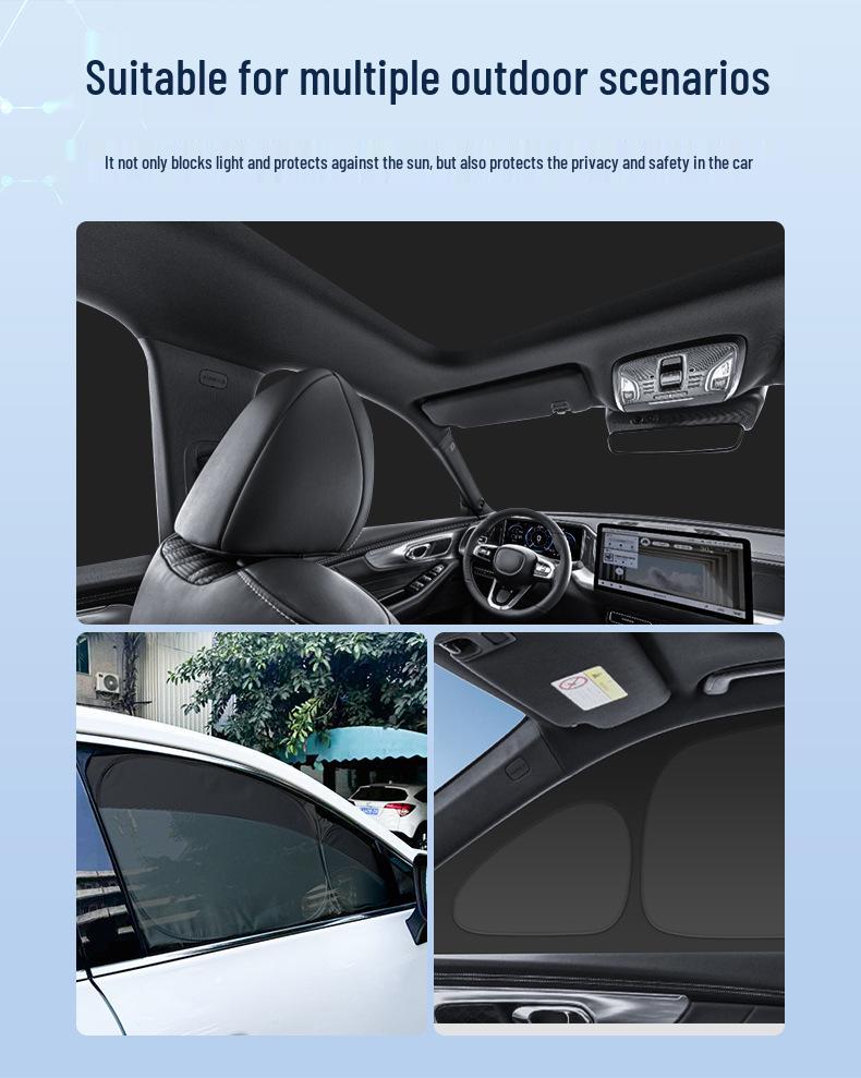 Sunshade Baffle for Trumpchi 25 Xiangwang S9: Heat Insulation, UV Protection, Privacy Enhancement, Camping Use