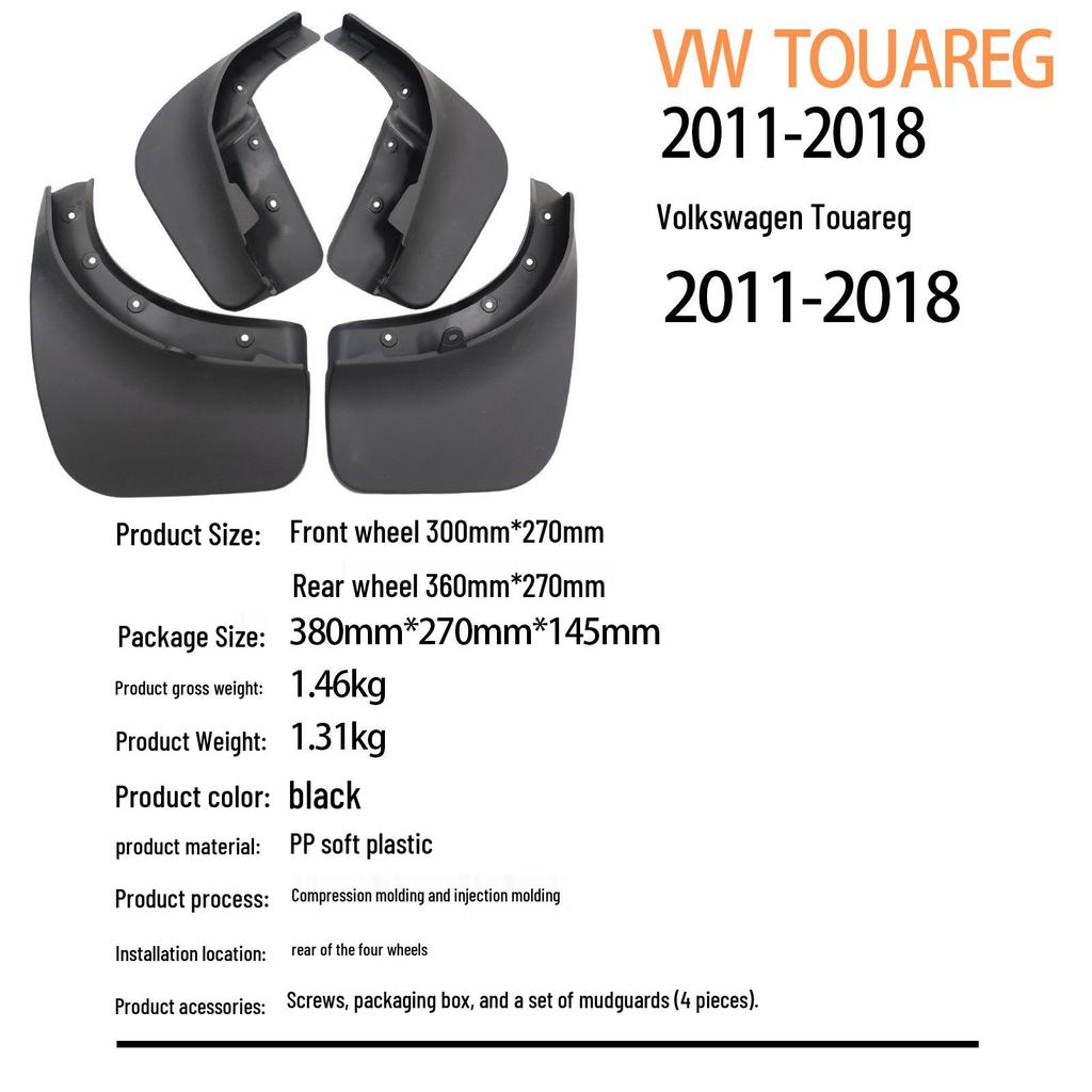 Volkswagen Touareg 2011-2018 Grensoverschrijdende Spatbord