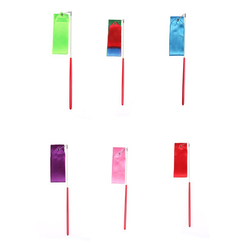 Gym Dance Ribbon Gymnastics Art Ballet Streamer Twirling Rod Outdoor Sport 2M