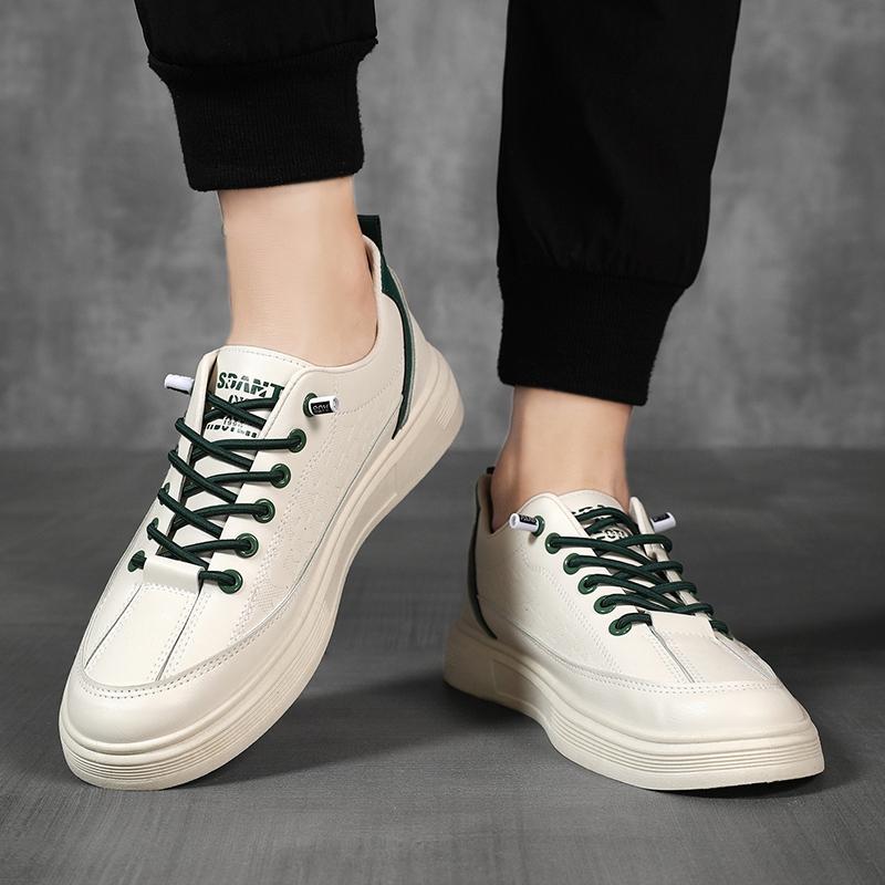Men's Leather Casual Shoes High Quality Mens Designer Sneakers Outdoor Breathable Non-slip All-match Flat Shoes Tenis Masculino