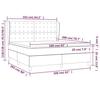 VidaXL Lit à sommier tapissier et matelas Noir 160x200 cm Velours - Modèle 3129461