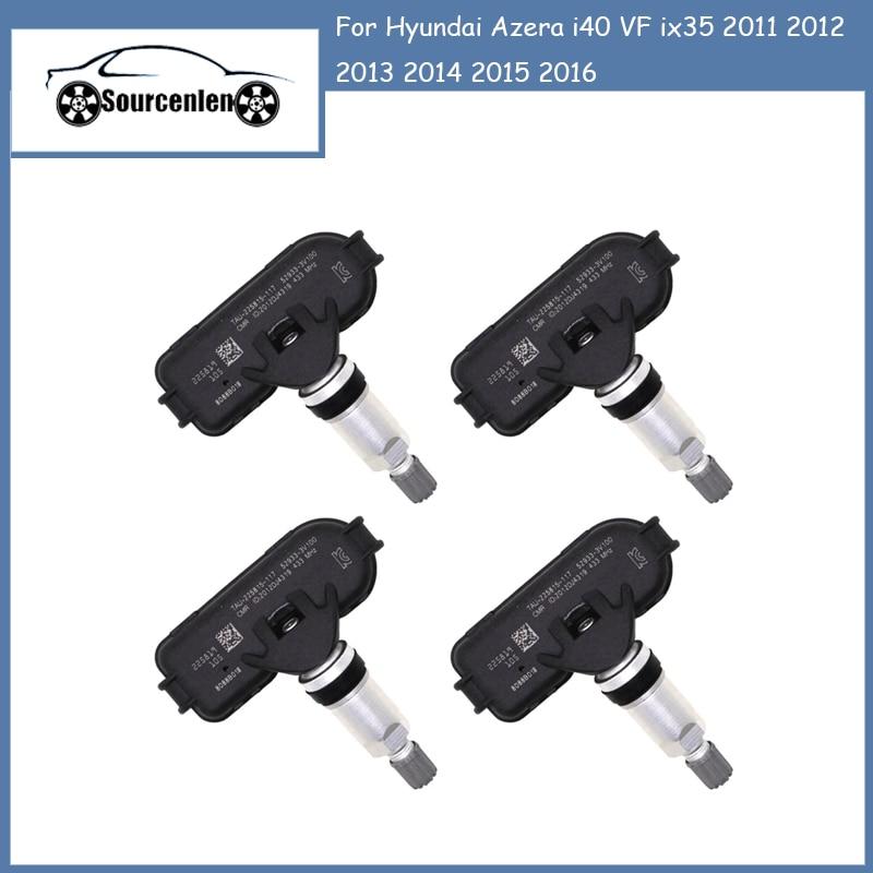 

52933-3V100 52933 3V100 TPMS Датчик контроля давления в шинах для Hyundai Azera i40 VF ix35 2011 2012 2013 2014 2015 2016 4 Pcs