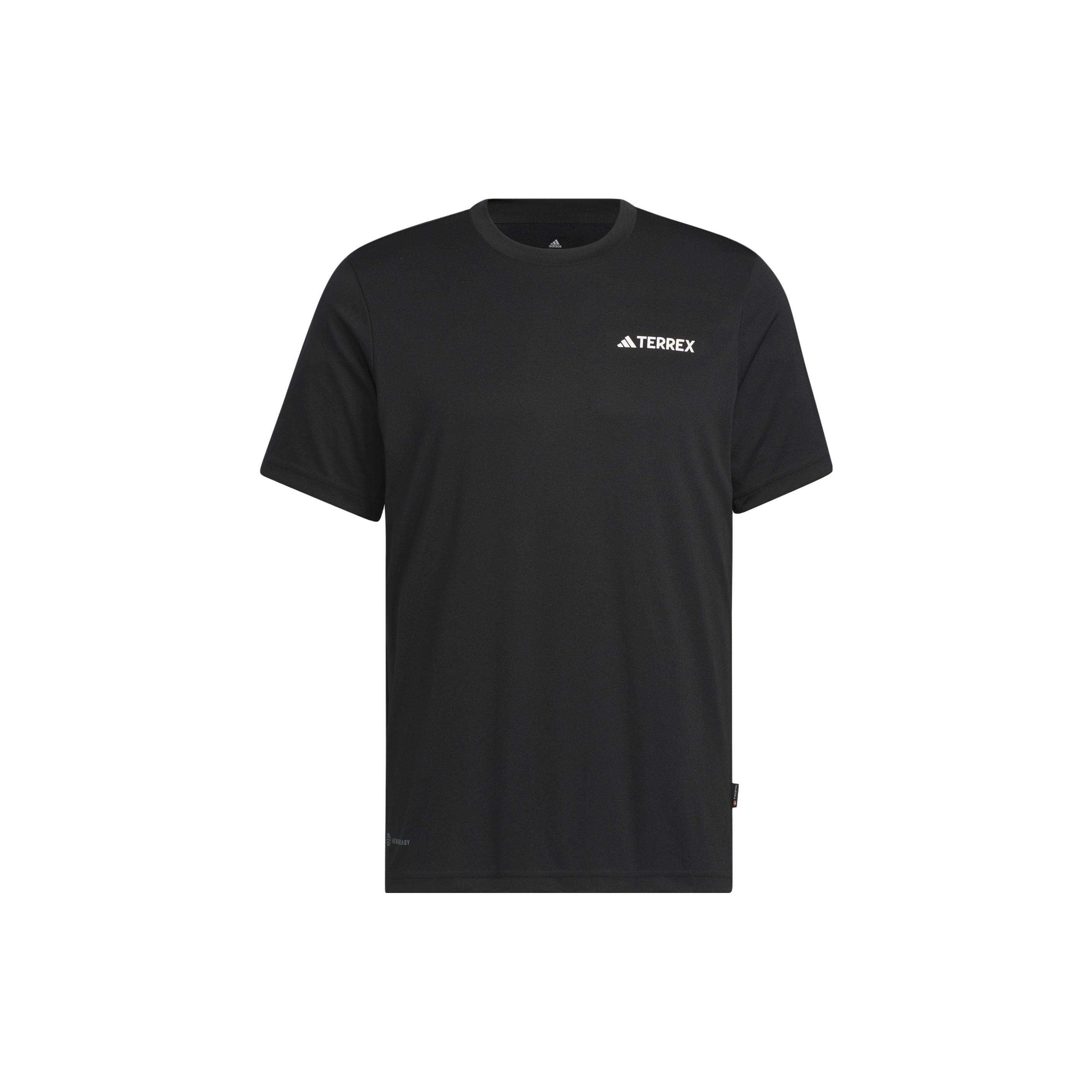 adidas Terrex Logo Tech Short Sleeve T-shirt Asia Sizing Black Men s IC4414 L
