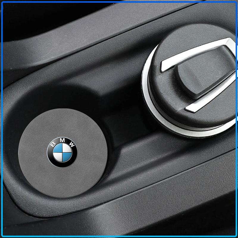 Car Nice Non-slip Water Coasters Insulation Pad Decorative Water Coaster Sticker For BMW M Performance 1 3 5 7 Series M3 M4 M5 M6 X1 X3 X5 X6 X7 E30