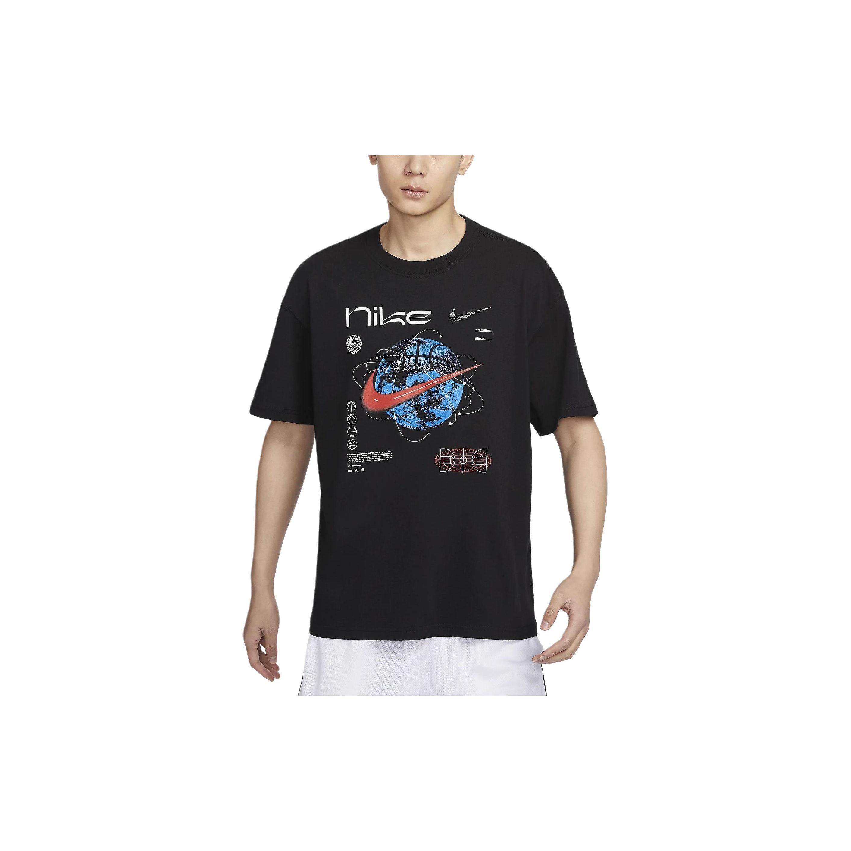 Nike Max90 Basketball T-Shirt Asia Sizing Black Men s FV8419-010 M