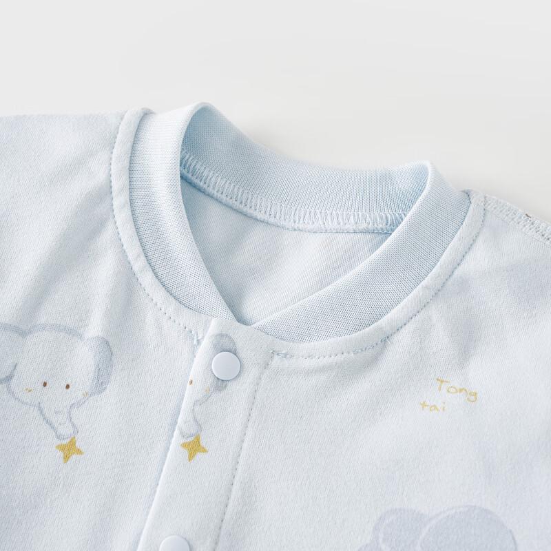 TONGTAI Baby Pure Cotton High-Waist Thermal Pajama Set