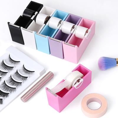Eyelash Extension Tape Holder Base Professional Adhesive Tape Cutter Grafting Lash Plastic Rotating Tape Cutting Makeup Tools