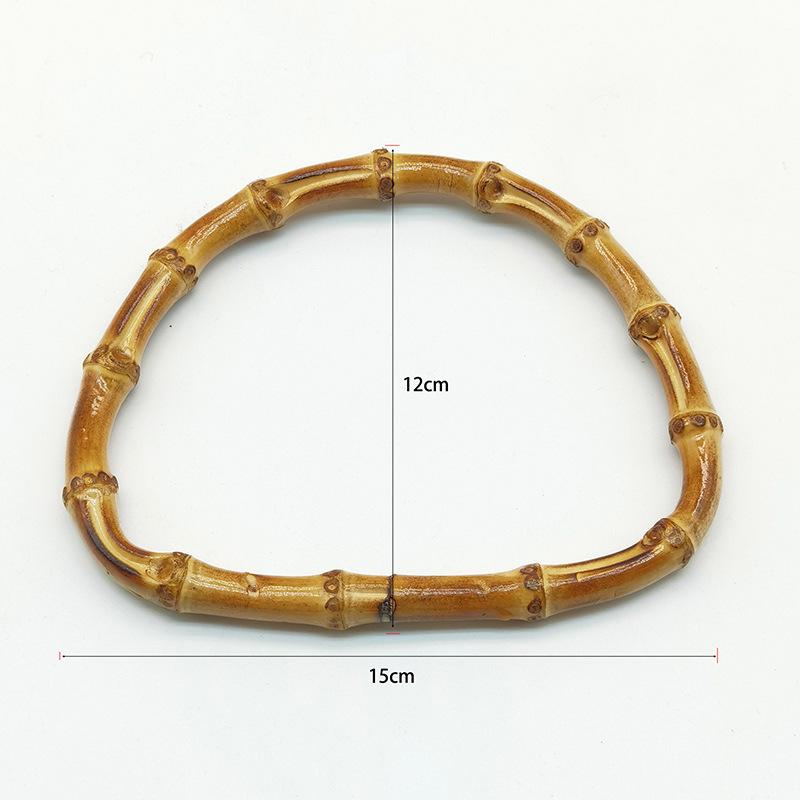 Handmade Bamboo D-Shaped Handle for Bags and Luggage