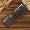 Genuine Leather Money Clip Purse For Men Women Cash Clip Wallets Male Short Wallets Card Holder Multi Cards Short Purse for Man