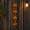 Retro Halloween Decoration Skull Hanging Ornaments, Metal Garden Sign, Decorative Fun Yard Sign Shaped Tags for Indoor Outdoor Decor Festive