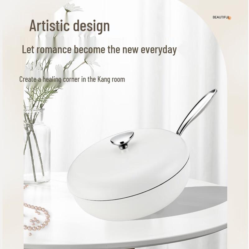 Ba'er De Crystal Fine Iron Frying Pan