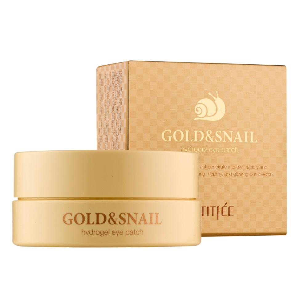 Petitfee Gold & Snail Hydrogel Eye Patches, 60 pcs