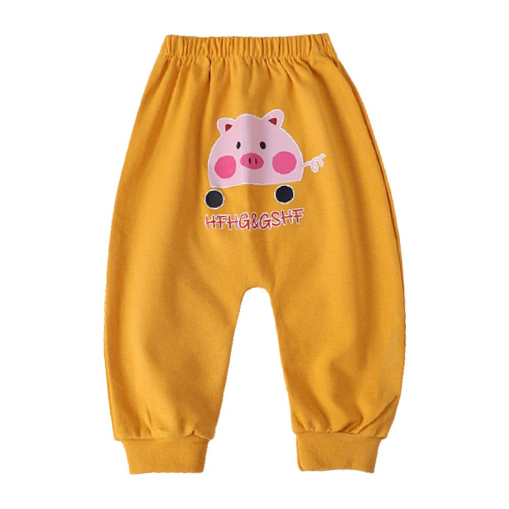 Kawaii Cartoon Gedruckt Baby Jungen Mädchen Lange Hosen Hohe Taille Casual Harem Hosen