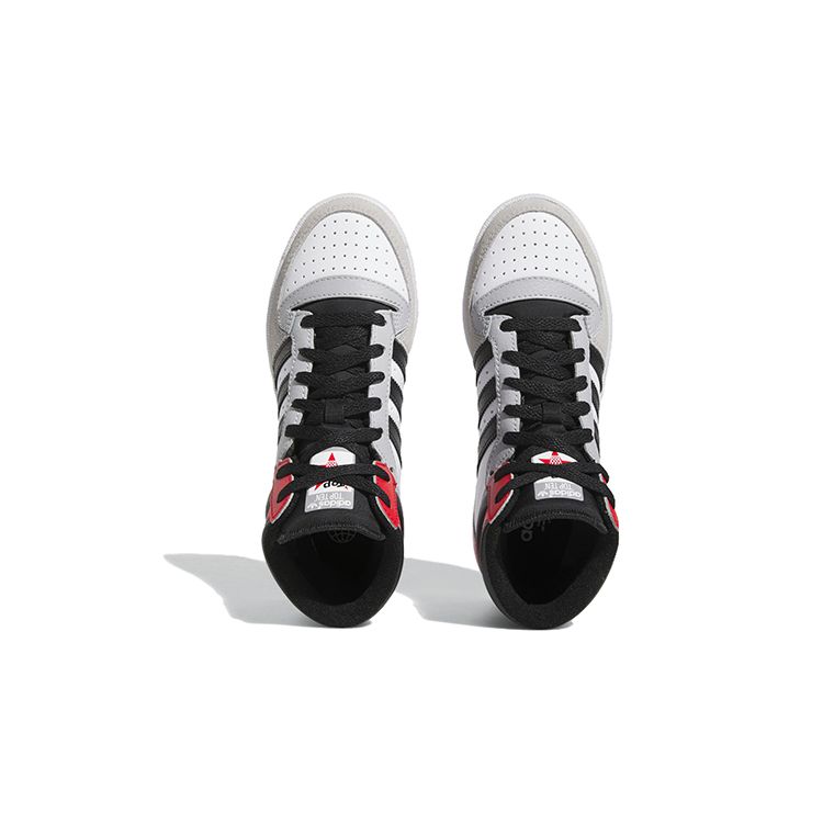 Adidas Originals Top Ten RB High-Top Skate Shoes Kids Sneakers White Black Red IG4795