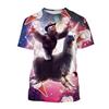 Vicces Galaxis Lusta póló Férfiaknak Gyerekeknek Alkalmi Állatos Pizza 3D Nyomtatott Póló Streetwear Felsők Plus Size Rövid Ujjú Pólók