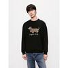 GXG Men's Crew Neck Dog Print Long Sleeve Sweatshirt