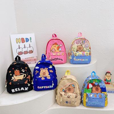 Neuer Kindergarten-Schulranzen Grundschüler niedlicher Cartoon-Rucksack große Kapazität Trenddruck Kinderrucksack Mode