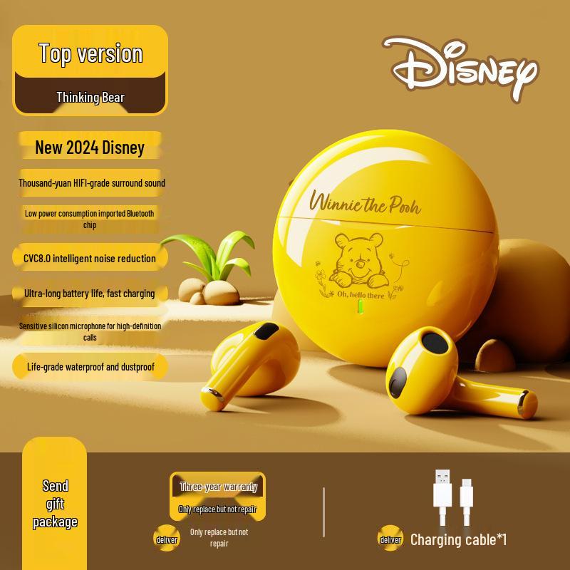 Disney K26 True Wireless Bluetooth Cartoon Earphones with Long Battery Life