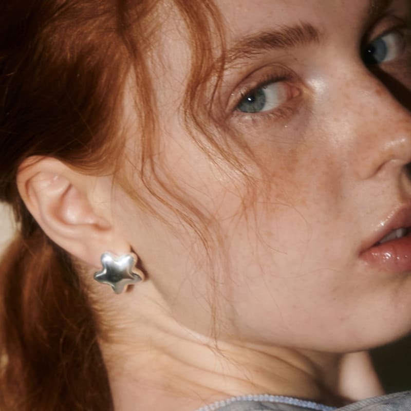 

BSWAN 25SS Melting Star Earring Silver