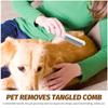 Pet Detangling Comb Cat Fur Knot Cutter Flea Comb for Shedding Grooming Remove Cat Loose Hair Brush Portable Cleaning Supplies