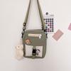 Canvas small bag women's new trendy Korean version versatile messenger bag student shoulder bag girl small satchel