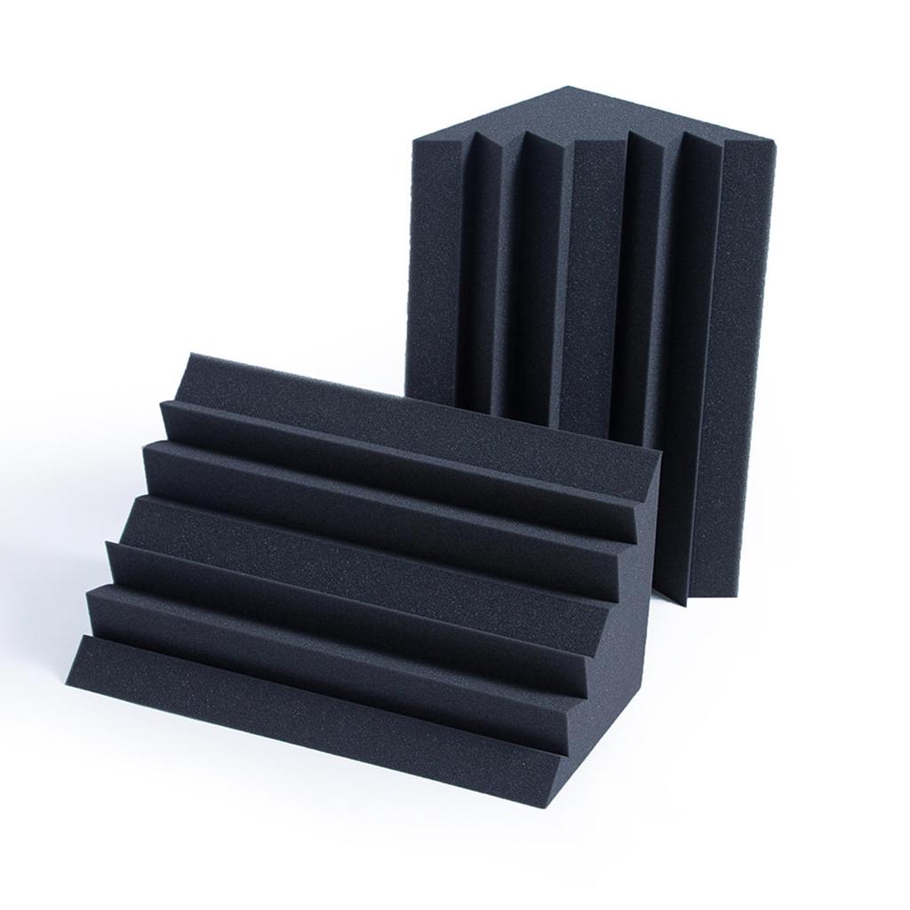 6x Perfect Schalldämmung Akustikschaum Panel Audio Equipment Teile Schwarz