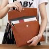 A4 Business Folder PU Leather Document Pouch Portable Storage Bag  School and Office Supplies
