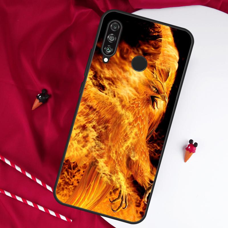 Phoenix Bird For Huawei Nova 12i 11i 8i 12s 9 10 SE Y90 Y60 Y70 Y72 Y61 Y91 P20 P30 P40 Lite P60 Pro Case