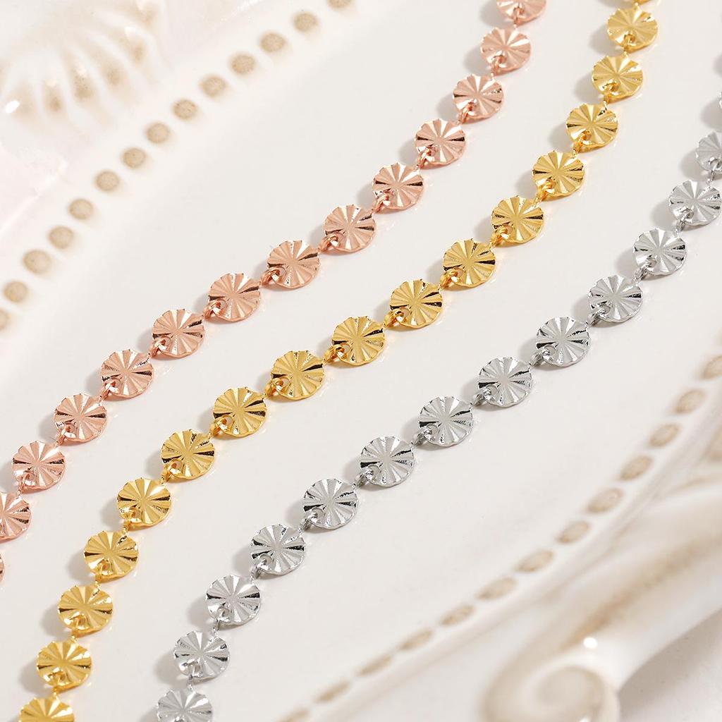 Bracelet Coréen Haut de Gamme Minimaliste à Paillettes Tournesol en Acier Titane Embossé pour Femmes