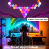 LED Hexagonal Quantum Lamp Smart Wall Panel Light RGBIC RGB Dream Color Smart APP Control  Voice Control Music Sync Work