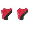 2Pcs Woodworking Stop Block Aluminum Alloy 20mm Quick Release Anti Slip Workbench Dog Stop