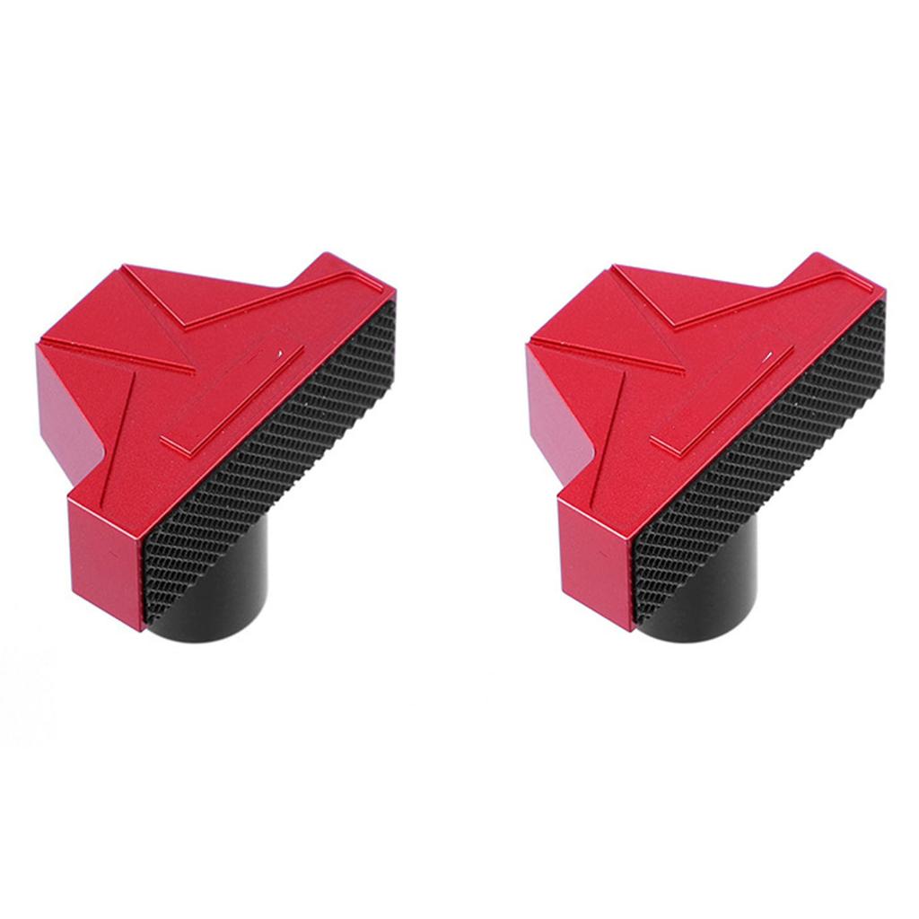 2Pcs Woodworking Stop Block Aluminum Alloy 20mm Quick Release Anti Slip Workbench Dog Stop