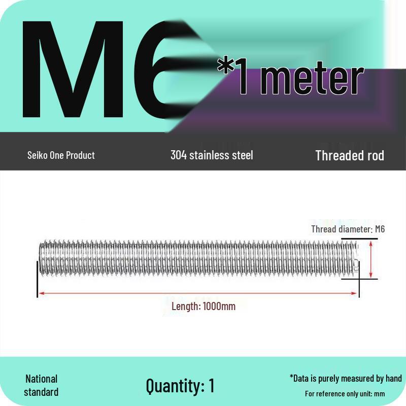 Stainless Steel Full Threaded Rod Bolt M5-M42