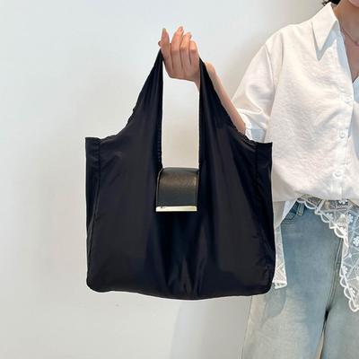 Přívěsek na klíče Tote Bag Skládací Rozšiřitelná Mini Taška s Kroužkem na Klíče Přenosná Nylonová Kabelka Opakovaně Použitelná Cestovní Nákupní Taška pro Denní Nákupní Potřeby