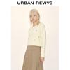 Women's Bowknot Floral Jacquard Knit Cardigan