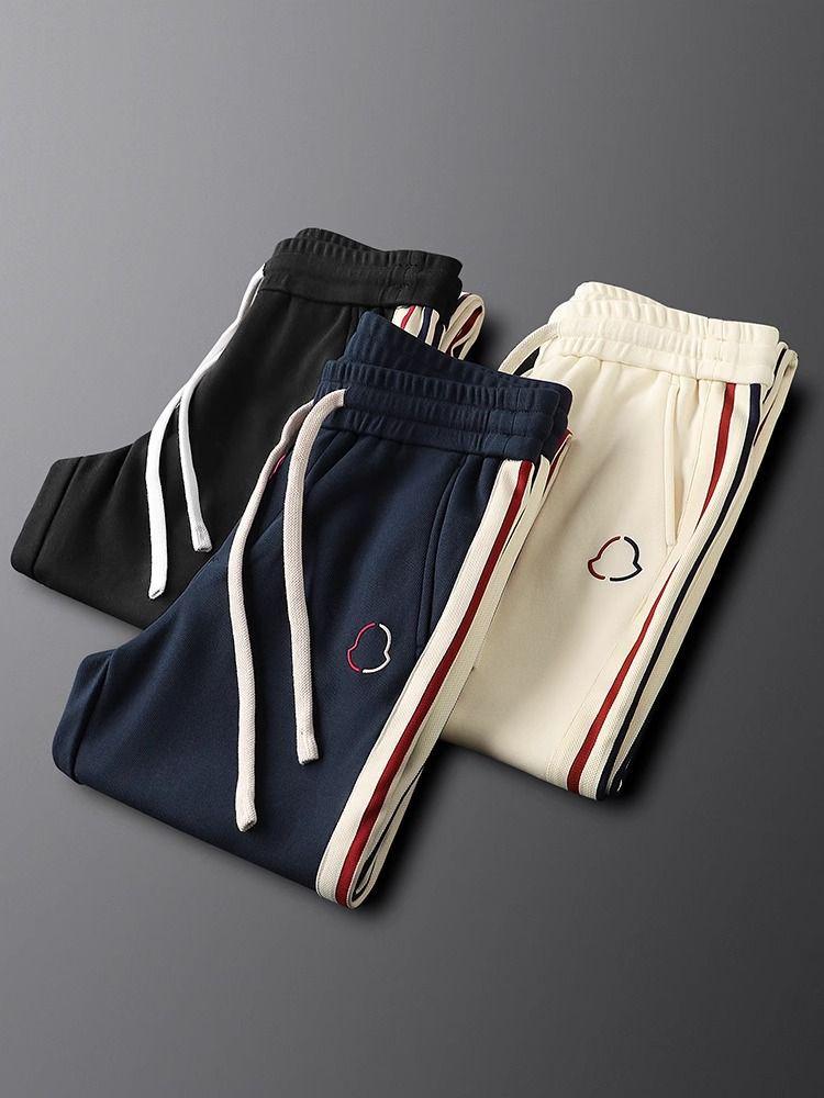 2026 Heren Streep Hoodie & Joggingbroek Set - Lente/Herfst Trendy Gebreide Kleding