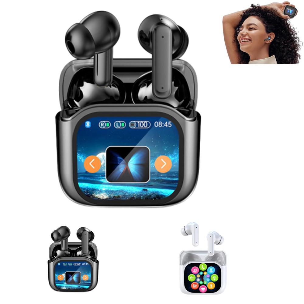 AI Translation Bluetooth V 5.4 Interactive Screen ANC Noise-cancelling Wireless Headphones Are Suitable for Office Sports