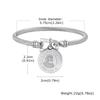 Vnox Einzigartige Edelstahlarmbänder für Damen Herren, Padre Pio Katholischer Heiliger Runde Accessoire Armbänder, Religiöses Schmuckset Geschenke