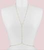 Stainless Steel Simple and fashionable bead wasit chain Bohemian women's body chain Sexy Beach Wedding Accessories Women Bra Cro