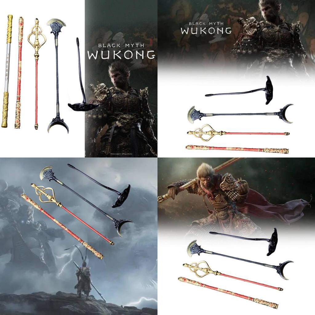 Exquisite Sun Wukong Metal Staff Collectible From Journey To The West Anime Series