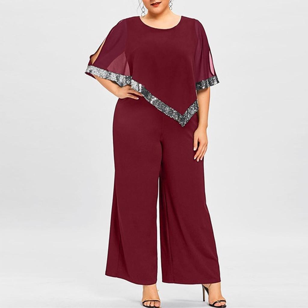 plus size jumpsuit with overlay