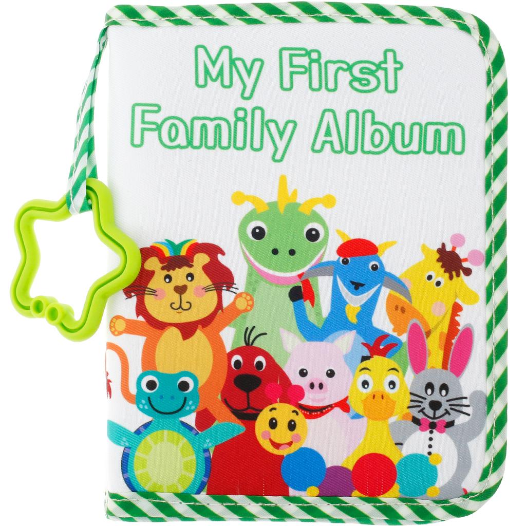 Baby Photo Album with Hook Mirror Newborn First Family Photo Album for Baby Hold 17 6.5 x 4.5 Inch Photos Present for Newborn