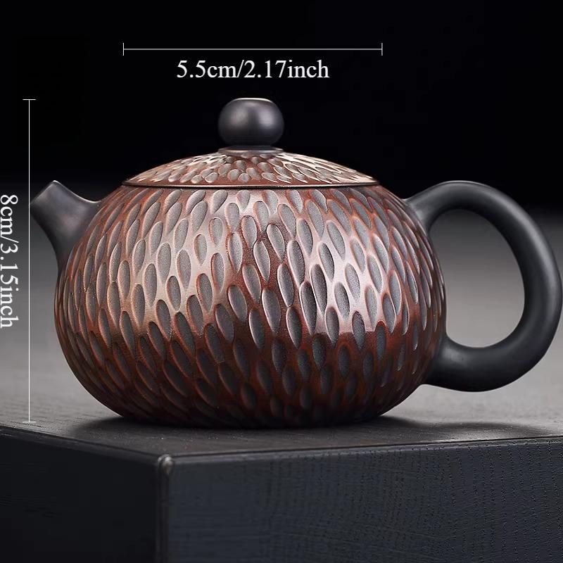 

Jianshui Purple Pottery Xishi Pot Ceramic Handmade Large Capacity Teapot Home Use Tea Pot for Entertaining Guests Tea Set