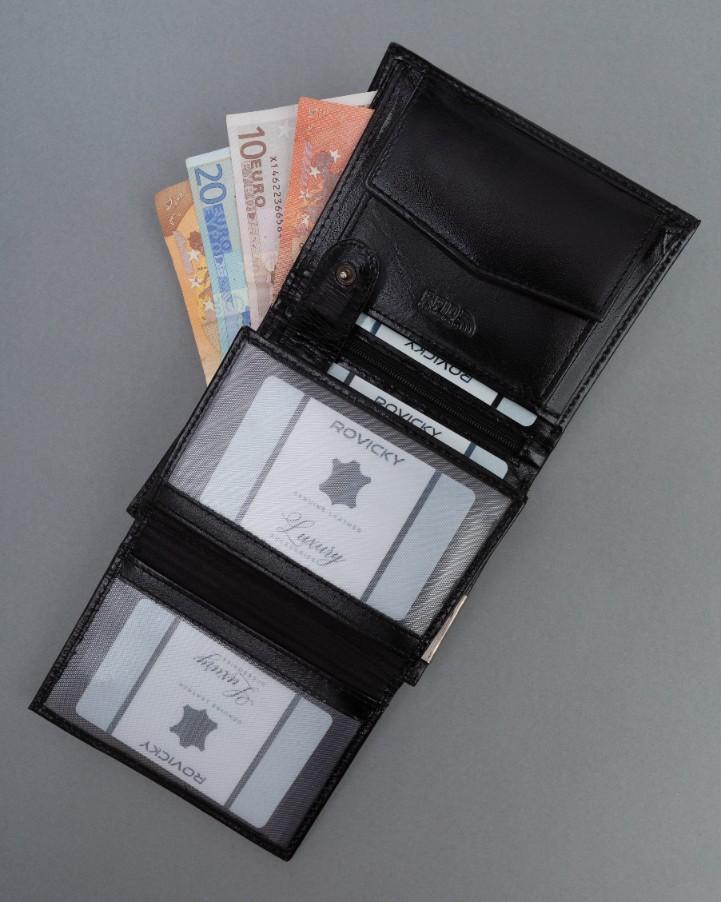 Men's Leather Wallet RM-04-BCF-BP-9519 Black
