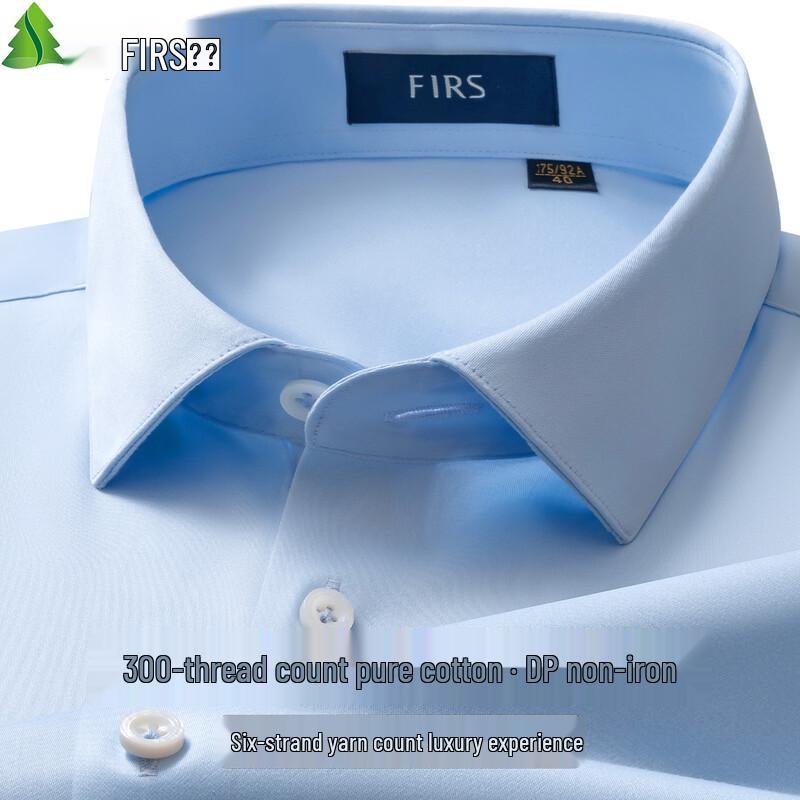 

FIRS Men s 300-Count Satin Pure Cotton Non-Iron Short Sleeve Shirt 42