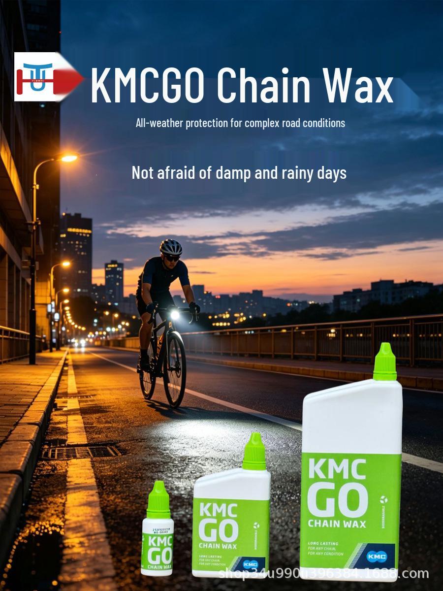 KMC GO Chain Wax: Bicycle Chain Dry Lubricant - Available in 15ml, 150ml, 500ml 15ml