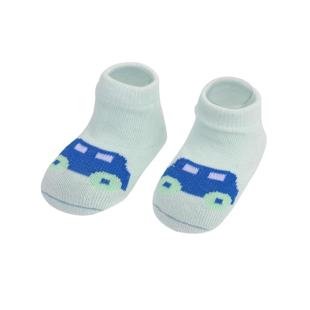 Baby Boy Socks Cotton Newborn Socks Fit 0-24 Months Animal Print