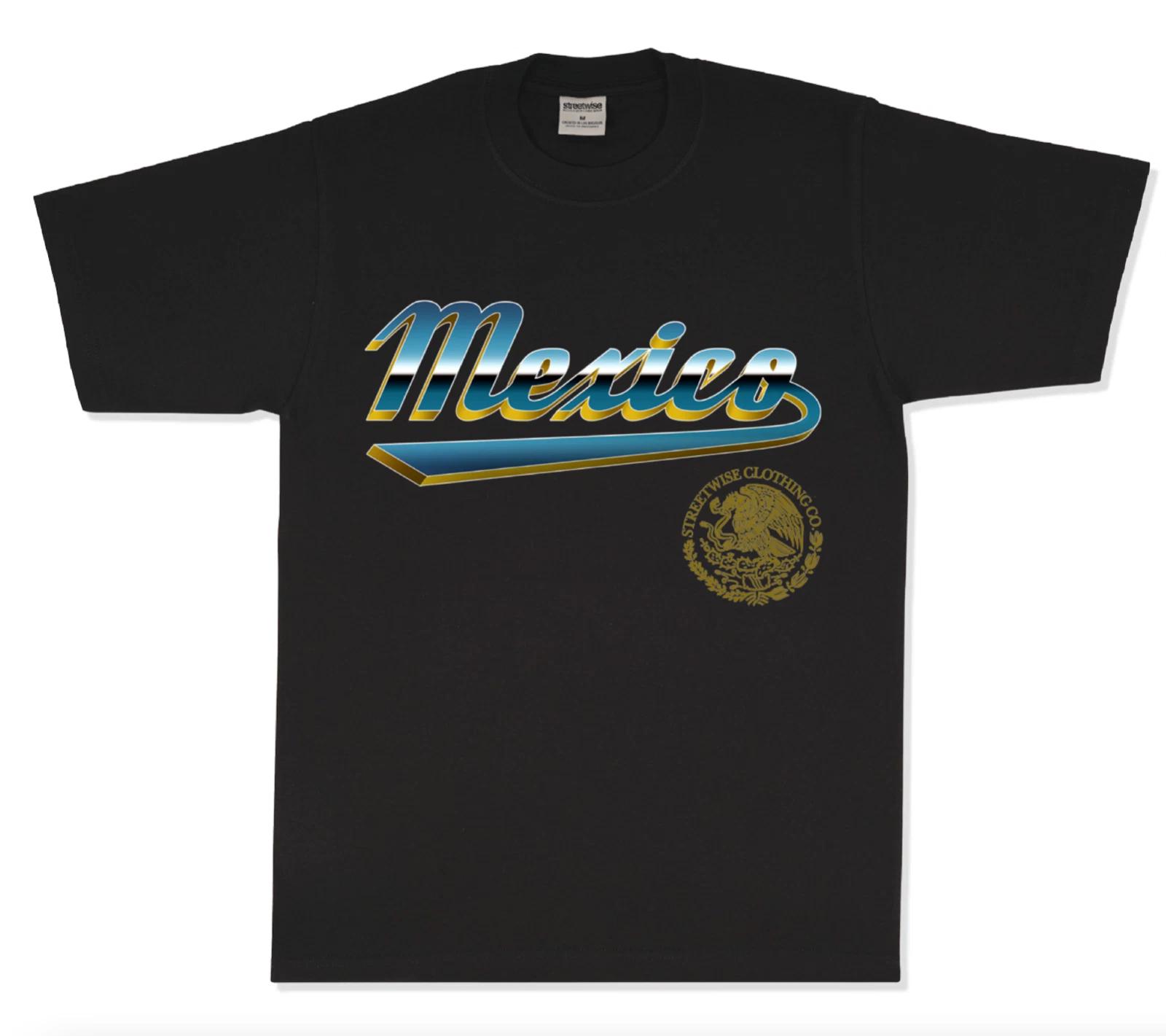 Streetwise MEX SCRIPT Graphic T-Shirt Black M-L-XL-2XL-3XL-4XL-5XL M